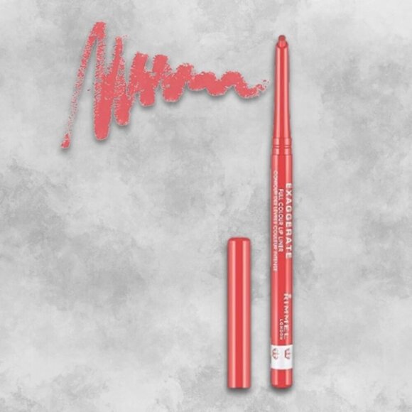 Rimmel Exaggerate Lip Liner Soft Textured & Fine Tipped 102 Women's 0.28grms NIB - Picture 2 of 3